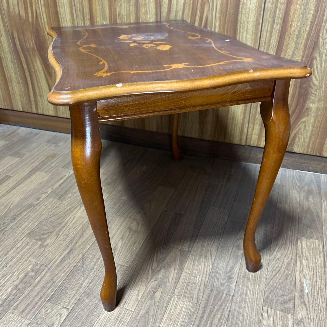 イタリア 象嵌 猫足　アンティーク ネストテーブル　　　　 3セット