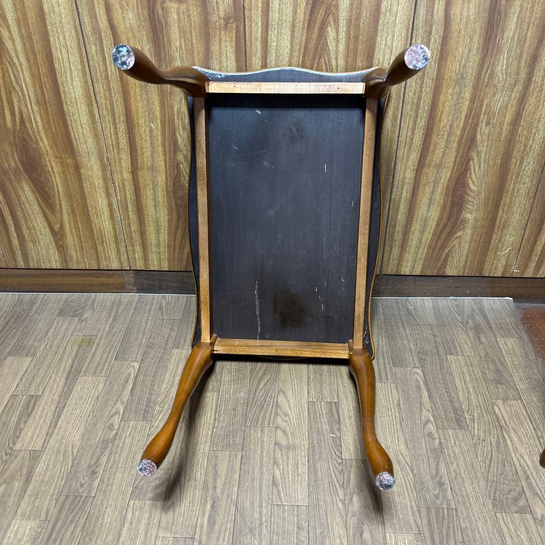 イタリア 象嵌 猫足　アンティーク ネストテーブル　　　　 3セット