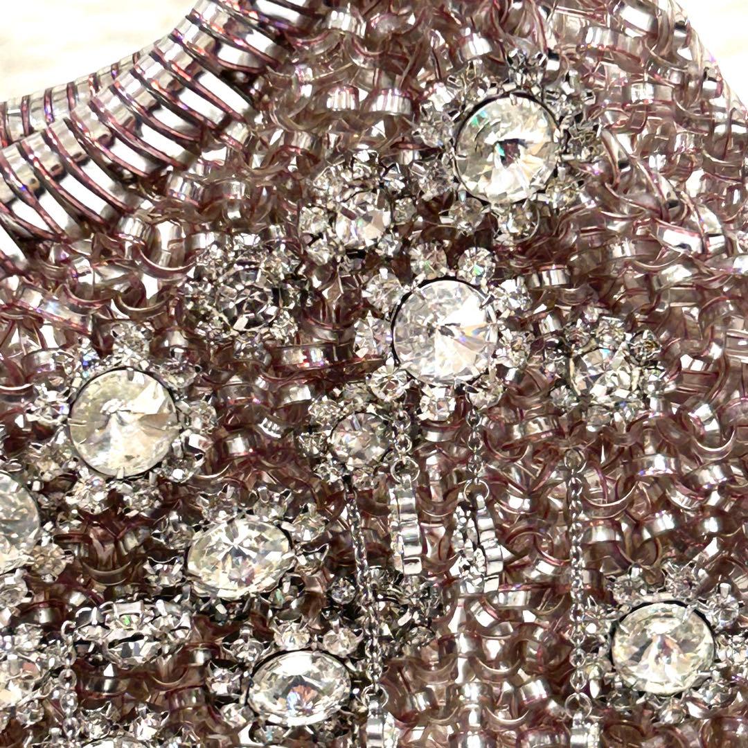 マルちゃん様⭐️【美品】ANTEPRIMA ワイヤーバッグ　ピンクシルバー