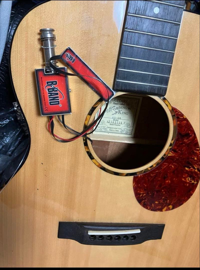 P.U、セミハードケース付き　RECORDINGKING RO-G6 used