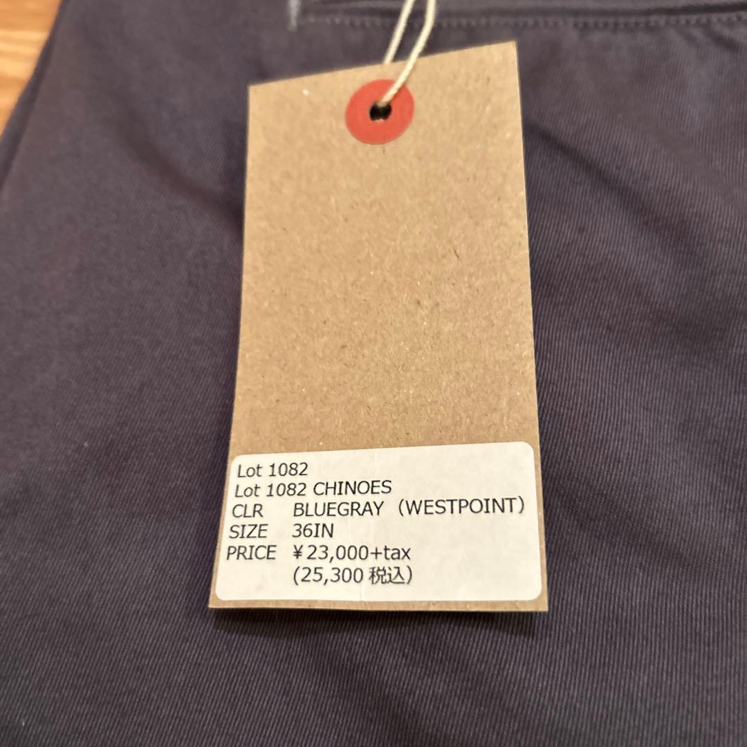 ウエアハウス　Lot 1082 ブルーグレー チノパン 36IN タグ付き