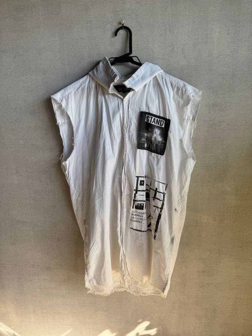 ラフシモンズ テロ期 02ss ノースリーブ シャツ パーカー