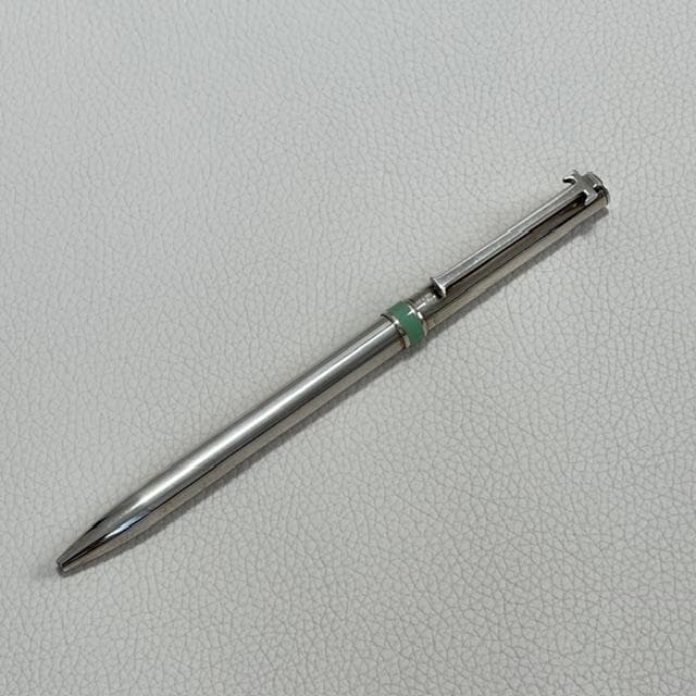 美品★ティファニー シルバー925 純銀製 ボールペン インク無 ブルーの帯！