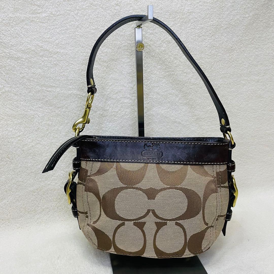 COACH コーチ ワンショルダーバッグ シグネチャー Y2K ホーボー