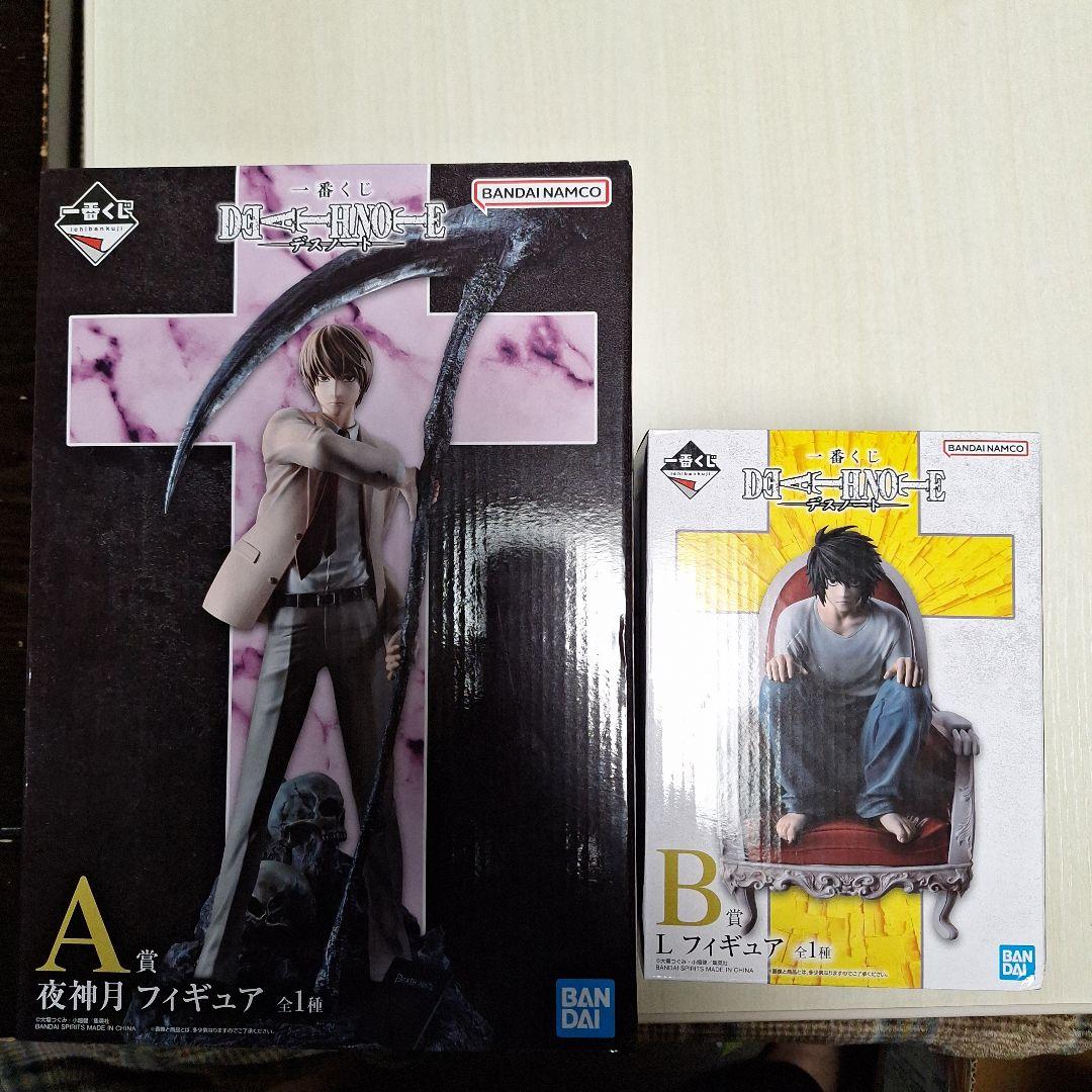 m*♡様 DEATH NOTE A賞夜神月 & B賞Lフィギュアセット