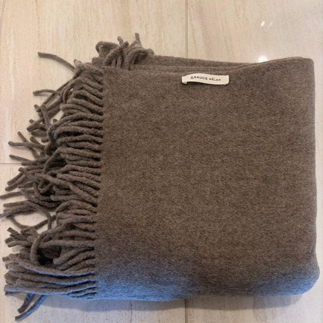 ASAUCE MELER アソースメレフリンジ大判ストール　美品