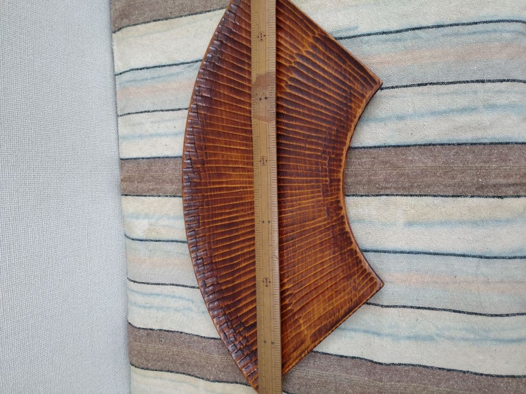 ビンテージ藤原盆　扇面　茶道菓子盆