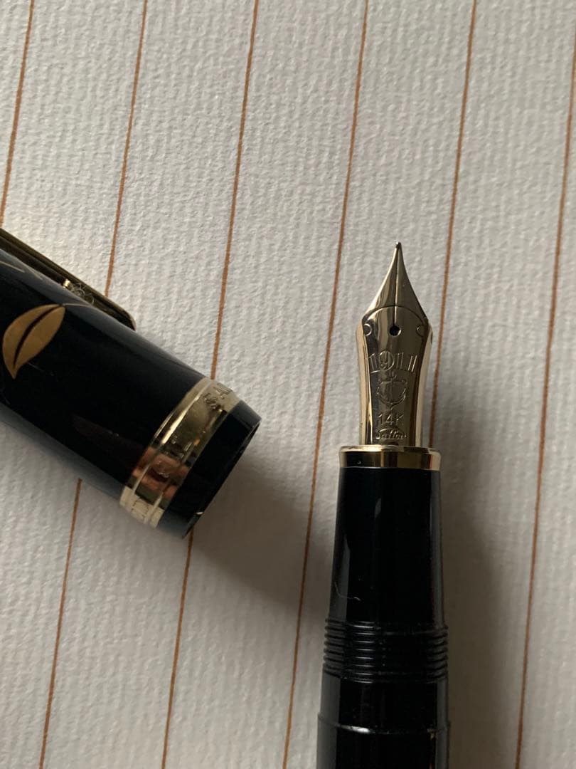 セーラー 万年筆 プロフィット 14K 香仙蒔絵 美品 中古