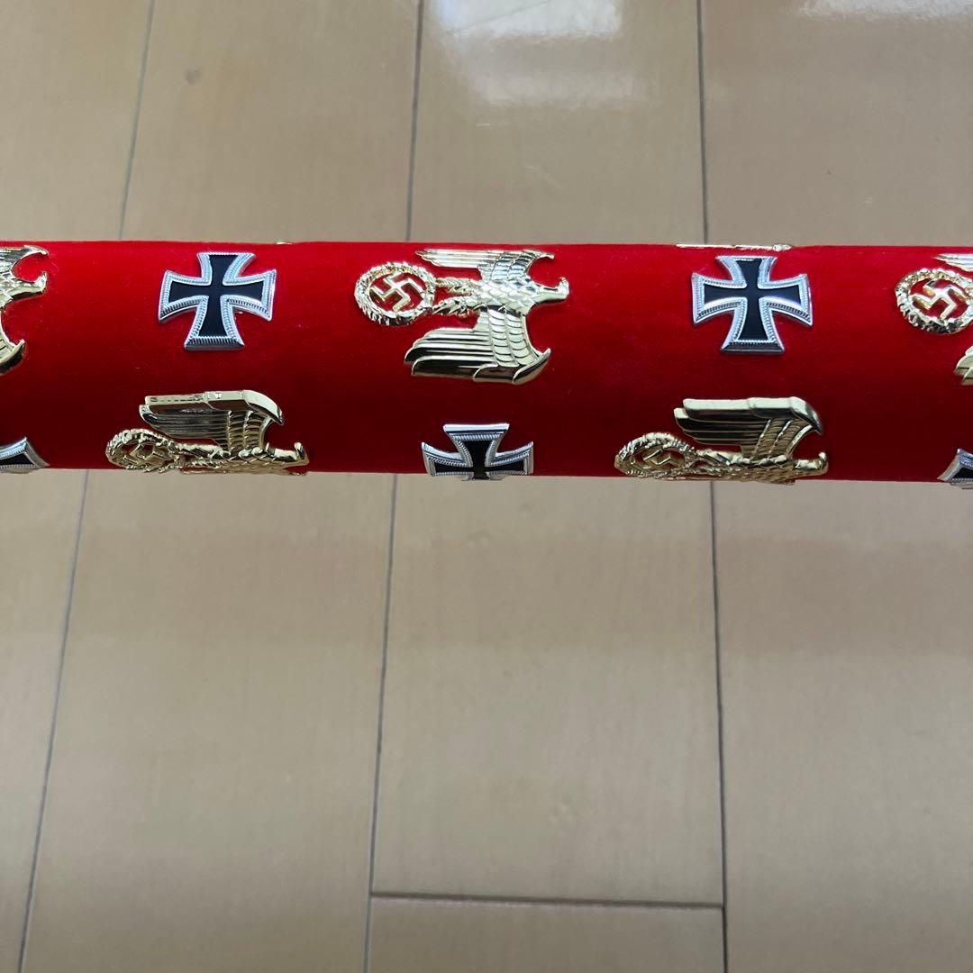 ドイツ軍　元帥杖　ロンメル将軍仕様　アクリル台座、白手袋付き