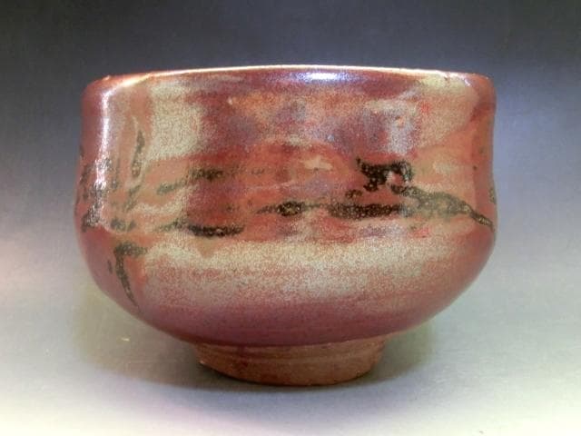 茶碗■丹波焼「猿助作」茶釉 抹茶碗 お茶道具 古美術 時代物 骨董品■