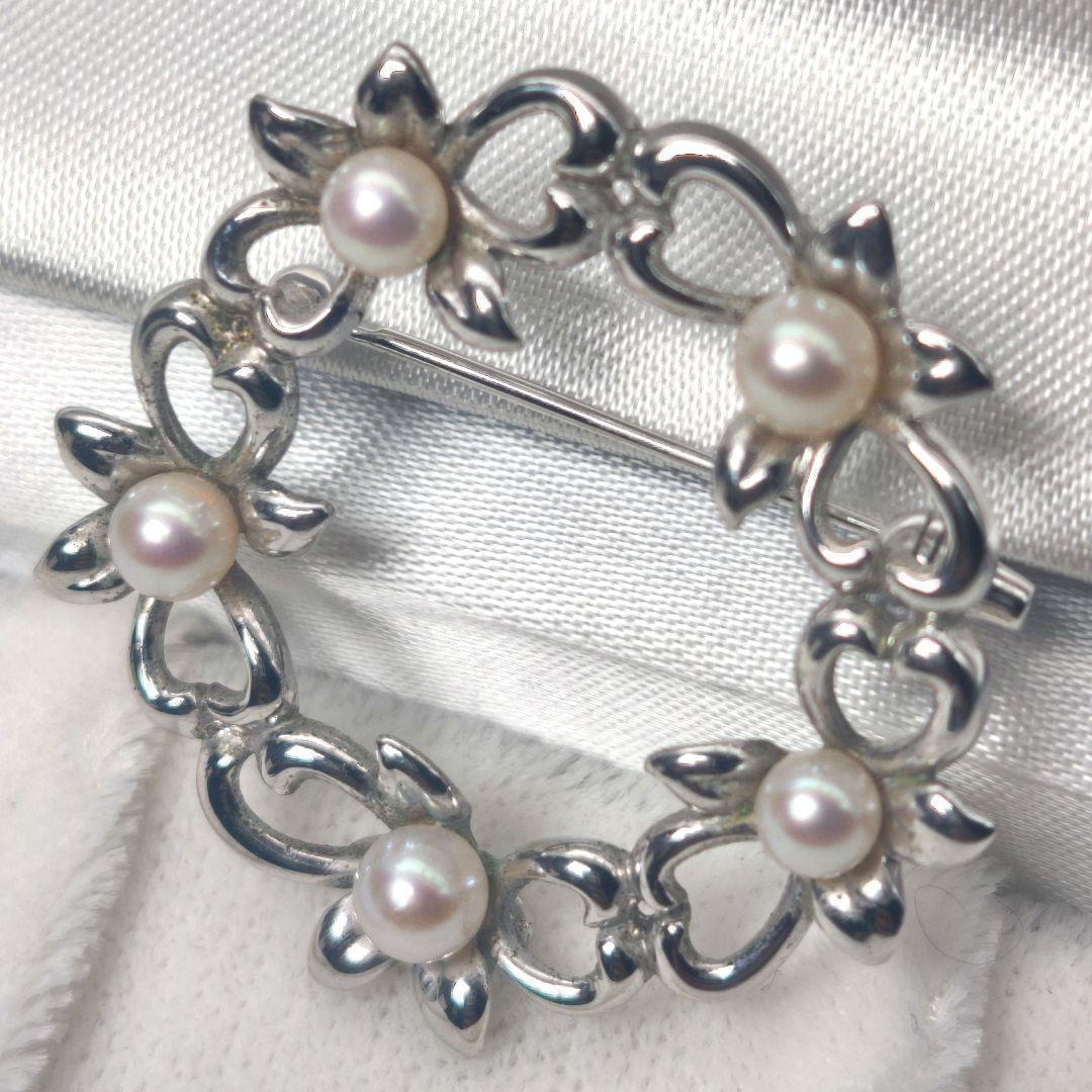 【美品 高品質◎】タサキ ブローチ パール サークル フォーマル