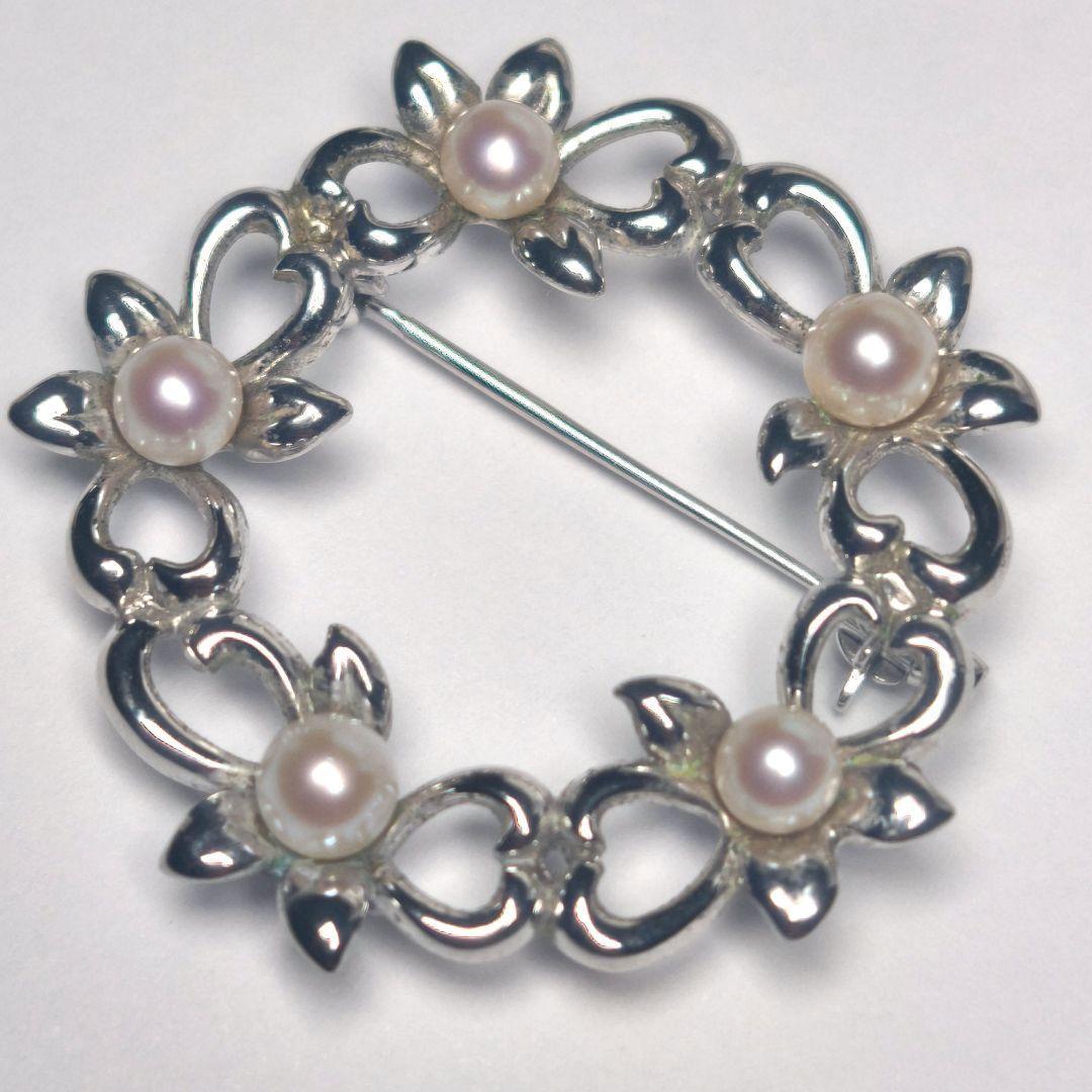 【美品 高品質◎】タサキ ブローチ パール サークル フォーマル