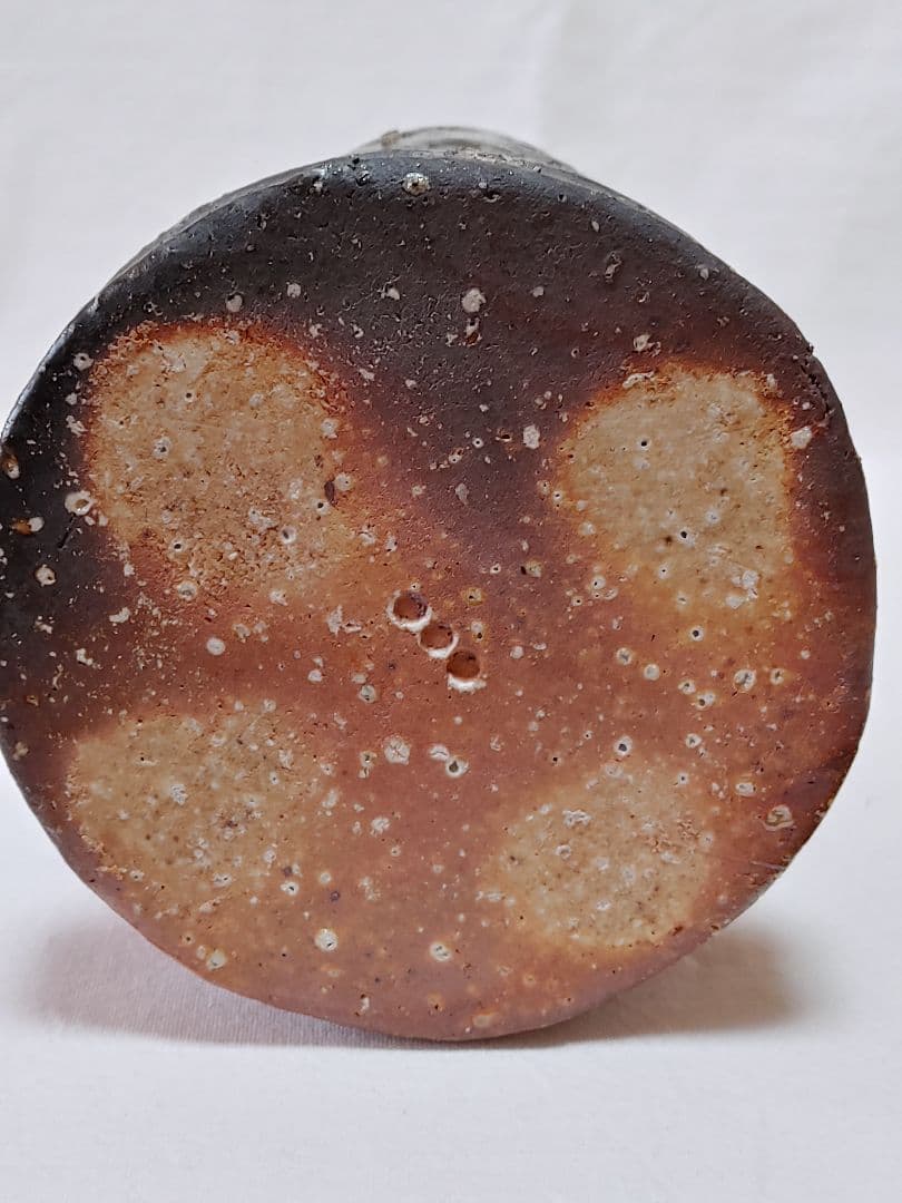 伊賀焼花入　三田窯　谷本景作