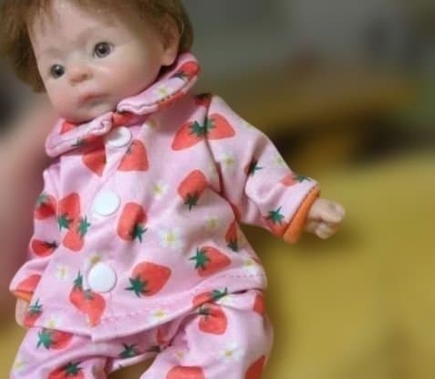 リボーンドール フルシリコン お洋服2枚付き クリクリお目々が可愛い女の子
