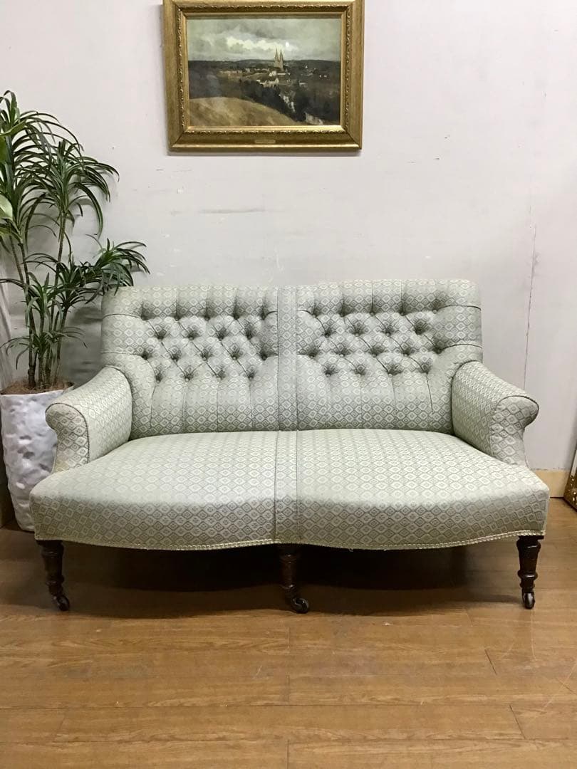 ジュリエット☆管241☆イギリス☆アンティーク☆大塚家具☆クラシックソファ
