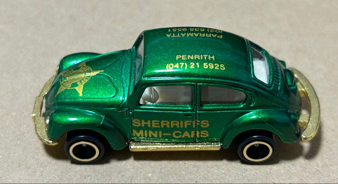 トミカ フォルクスワーゲン シェリフ sheriff メタグリーン ビートル