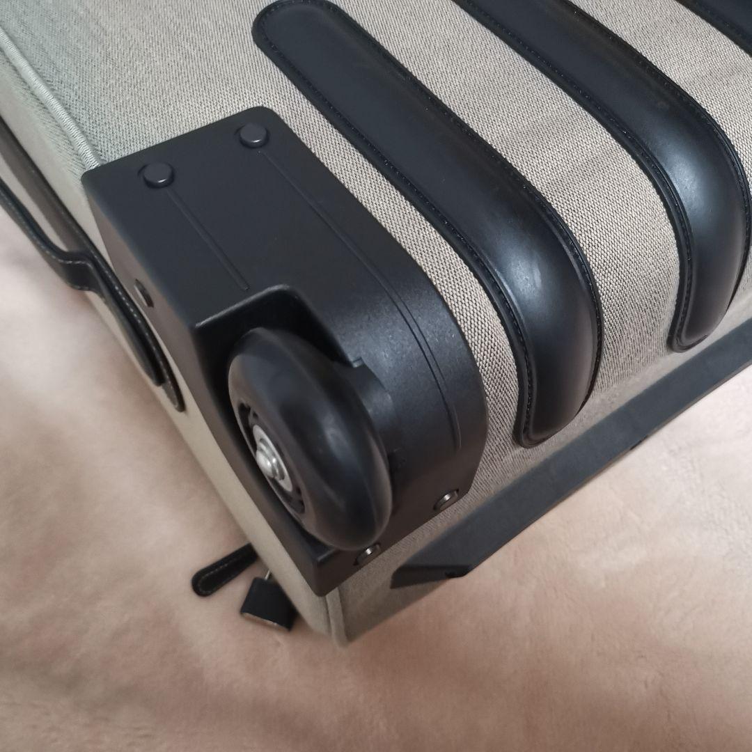 希少 PORTER 吉田カバン キャリーケース キャンバス 本革 鍵付き