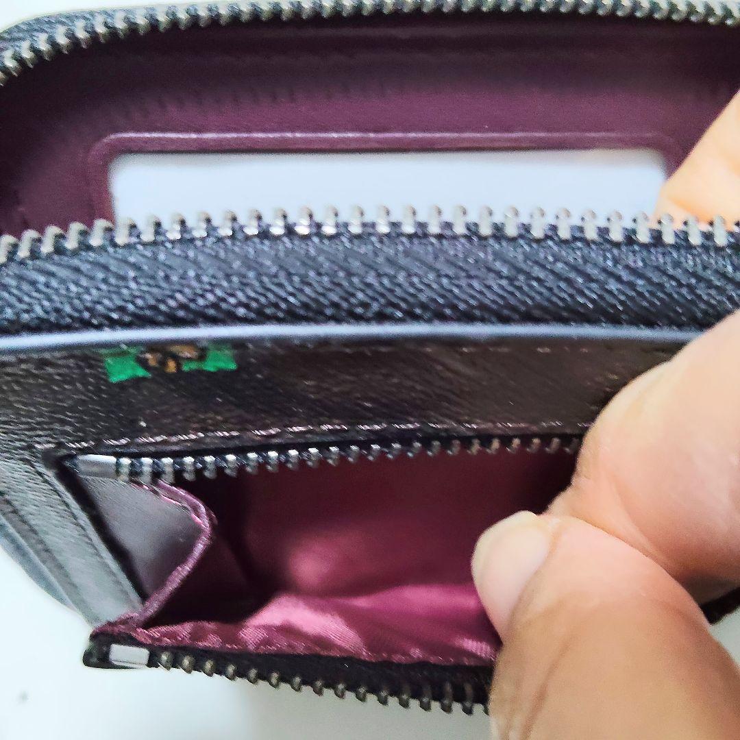 美品 COACH コーチ 二つ折りミニ財布 シグネチャー スヌーピー