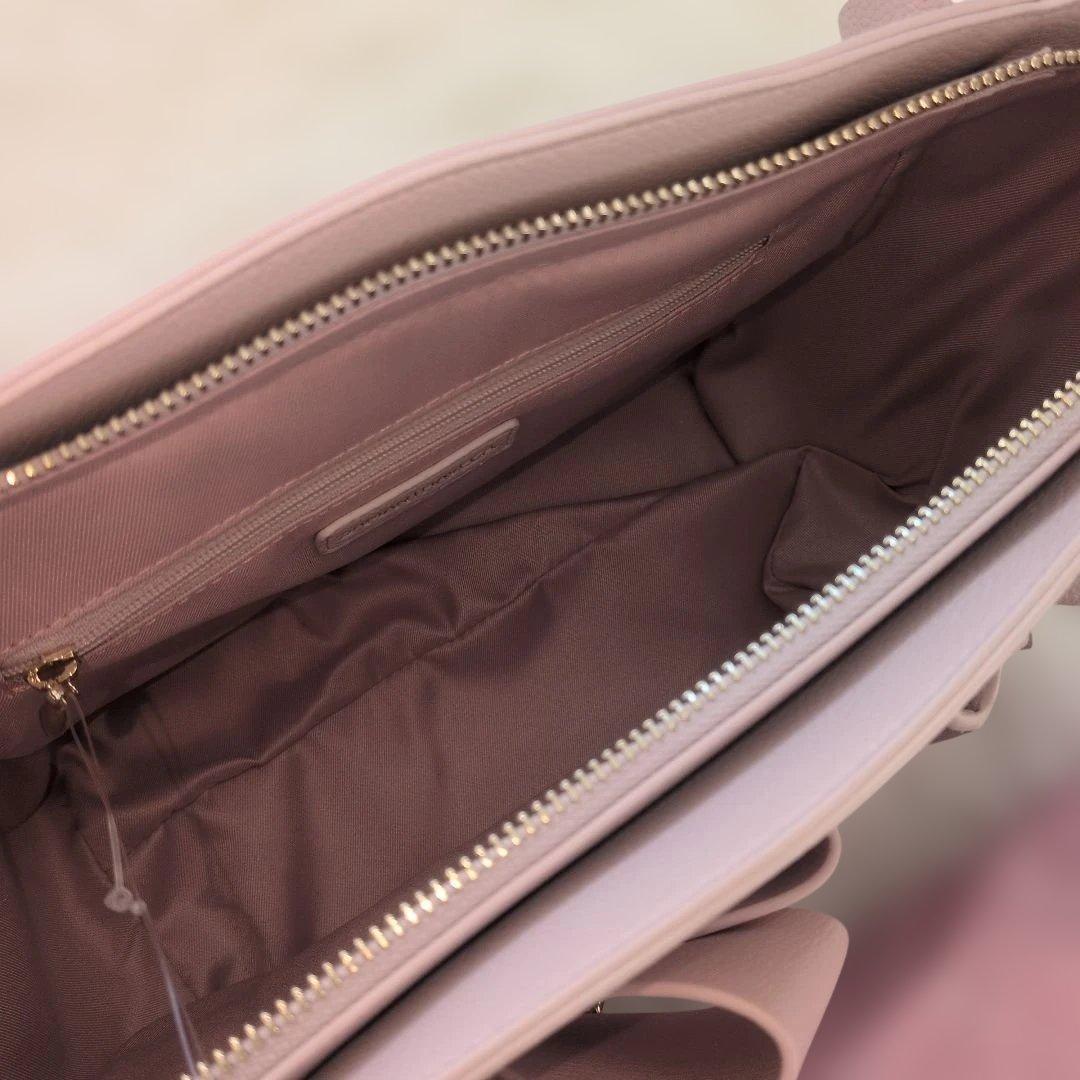 新品　タグ付き　ブロッサムリボンフラッター　ハンドバッグ　サマンサベガ ピンク