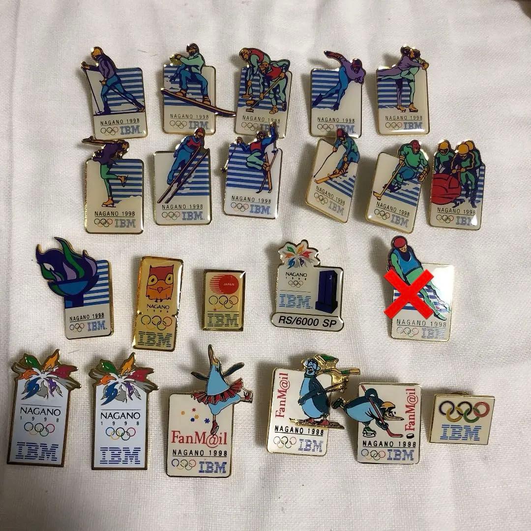 長野オリンピック　IBM ピンバッジ　21点