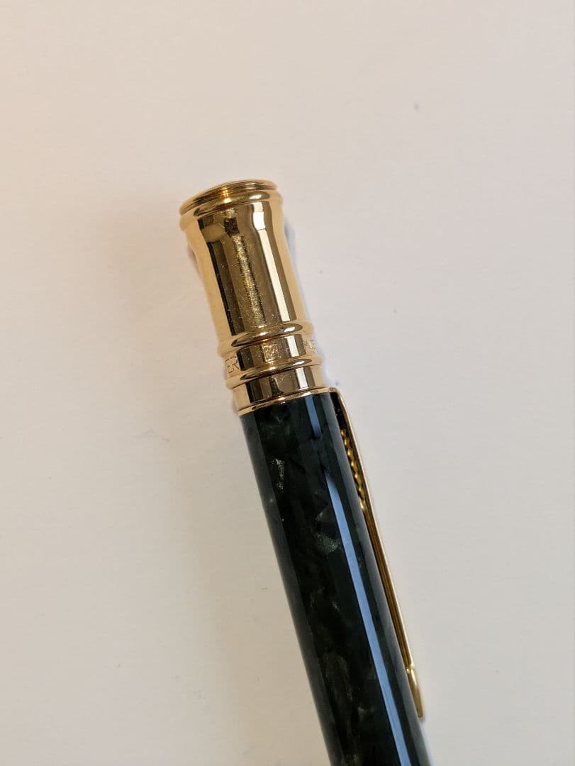 パーカー　デュオフォールド　ジェイドグリーン　万年筆　ボールペン