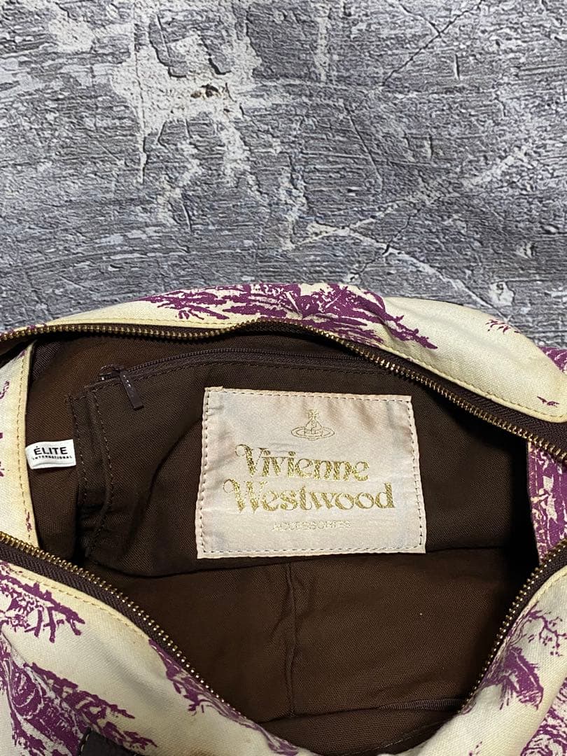 ヴィヴィアンウエストウッド　トワレ柄ハンドバッグ