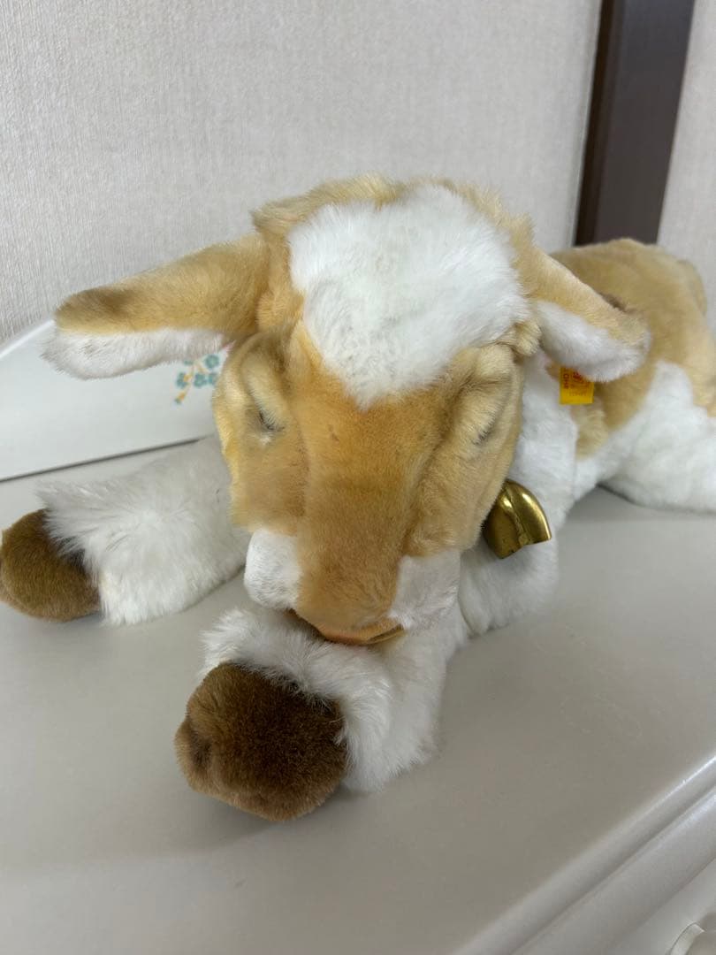 シュタイフ牛のぬいぐるみ 103407ドイツ製 KNOPF IM OHRタグ付き