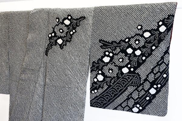 ★専用★美品 訪問着 黒 総絞り 熨斗 枝花 身丈161cm 裄丈68cm