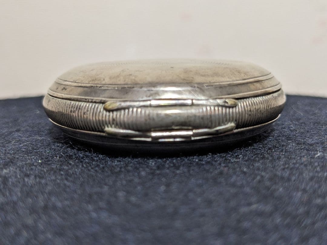 ♦ウォルサム社 銀製鉄道懐中時計 1800年代末頃 アメリカ国内製造 骨董品