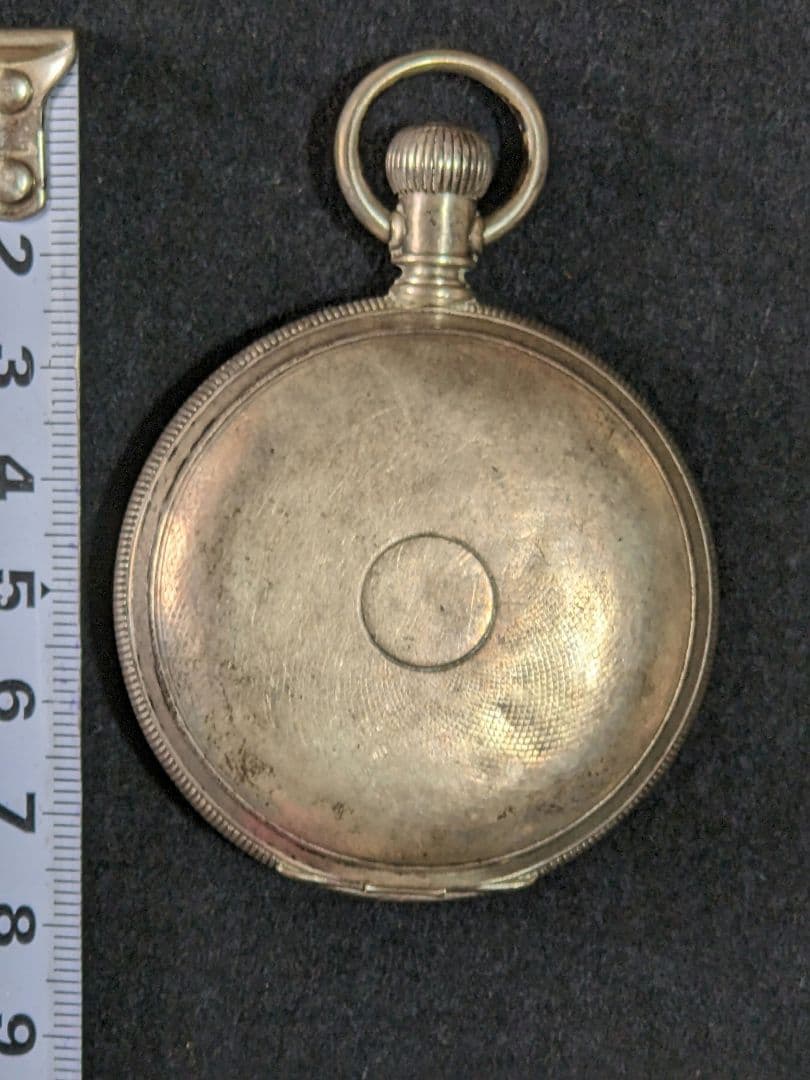♦ウォルサム社 銀製鉄道懐中時計 1800年代末頃 アメリカ国内製造 骨董品