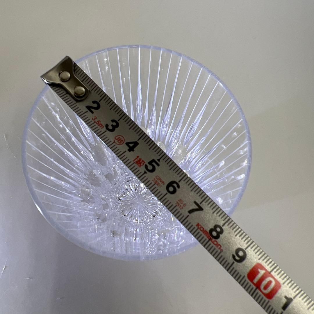 渡邉明　切子洋酒杯　共箱　高さ13.5㎝　東Y7-0908⭐︎1Fトニチ