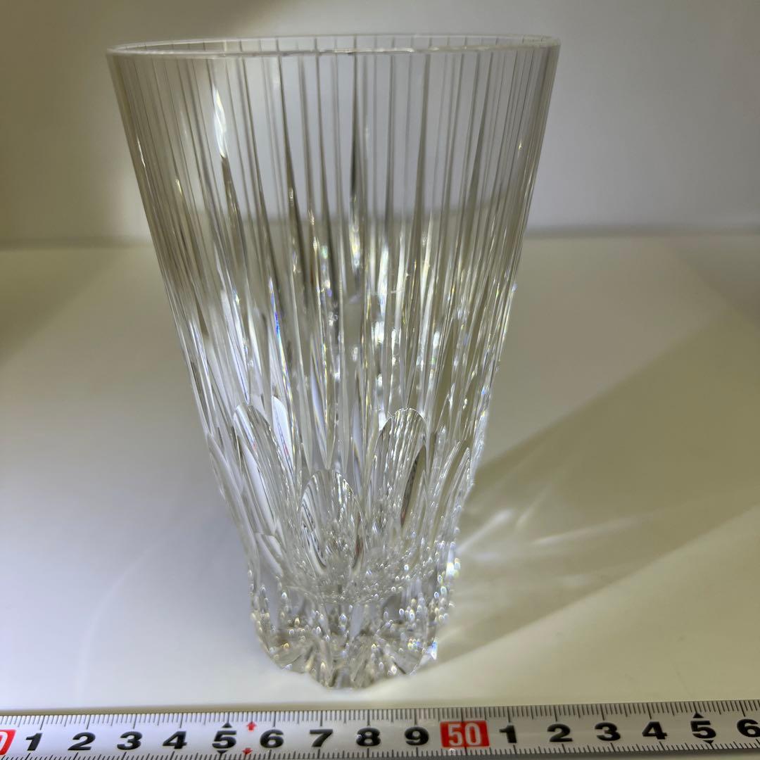 渡邉明　切子洋酒杯　共箱　高さ13.5㎝　東Y7-0908⭐︎1Fトニチ