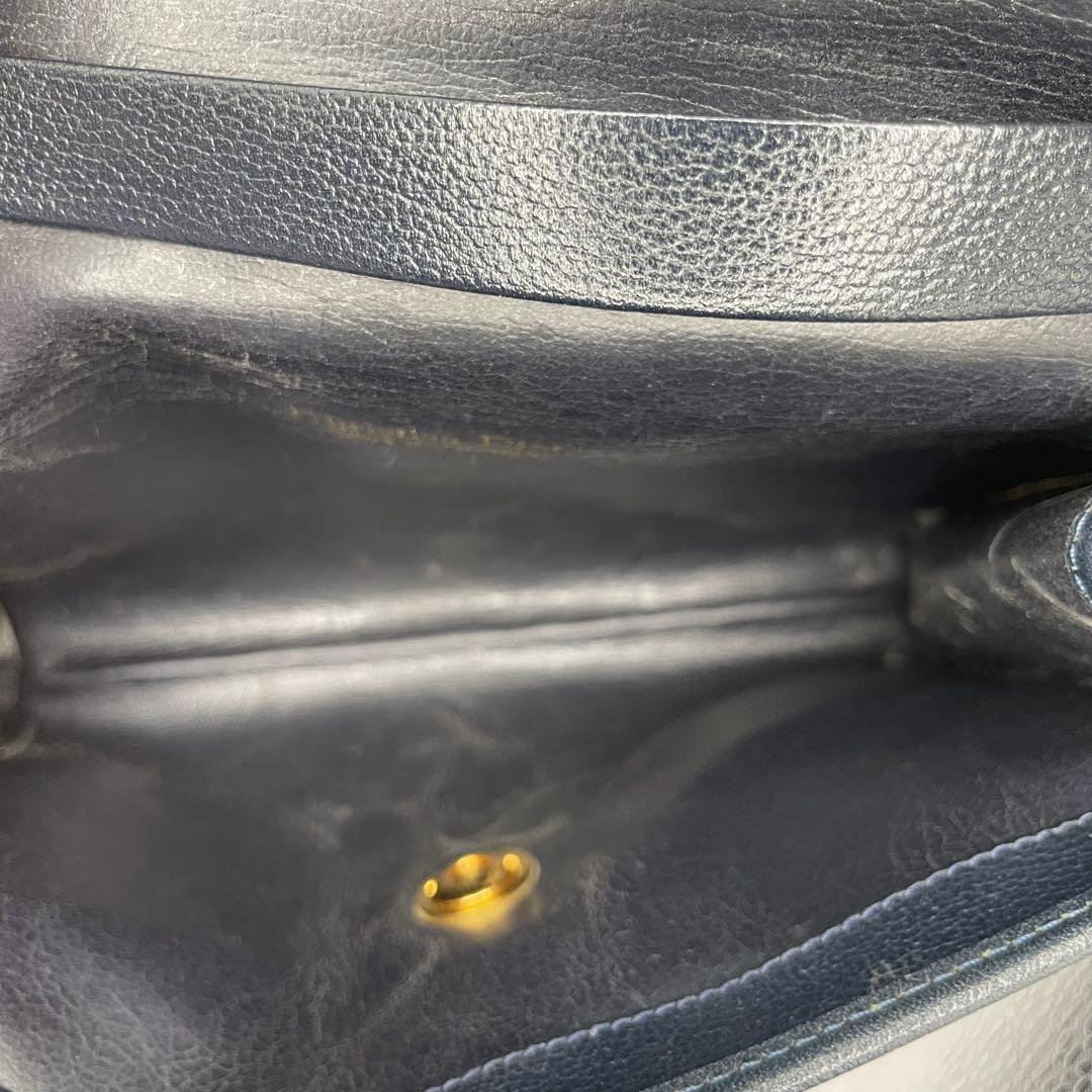 ChristianDior オールレザー　チェーンショルダーバッグ2WAY