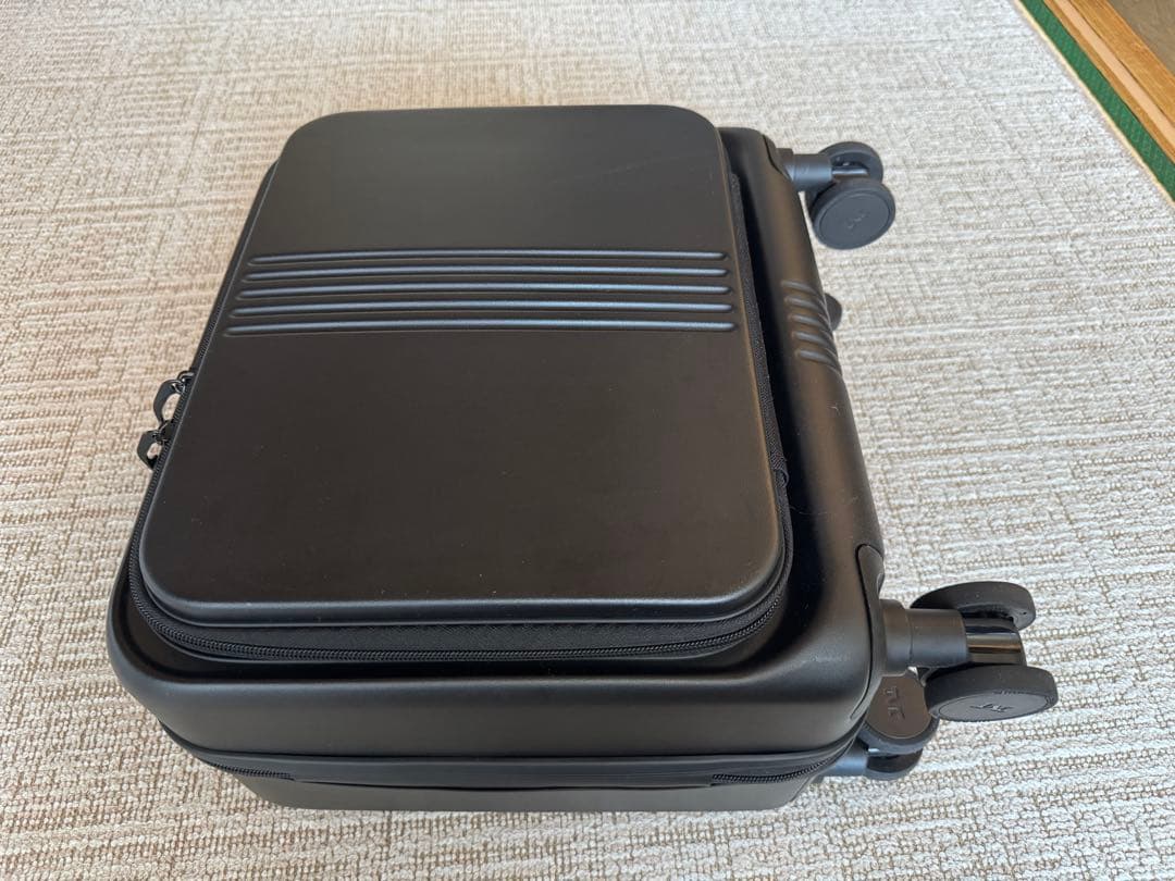 美品マイモMAIMOフロントオープン　STAND Uスーツケース SS ブラック