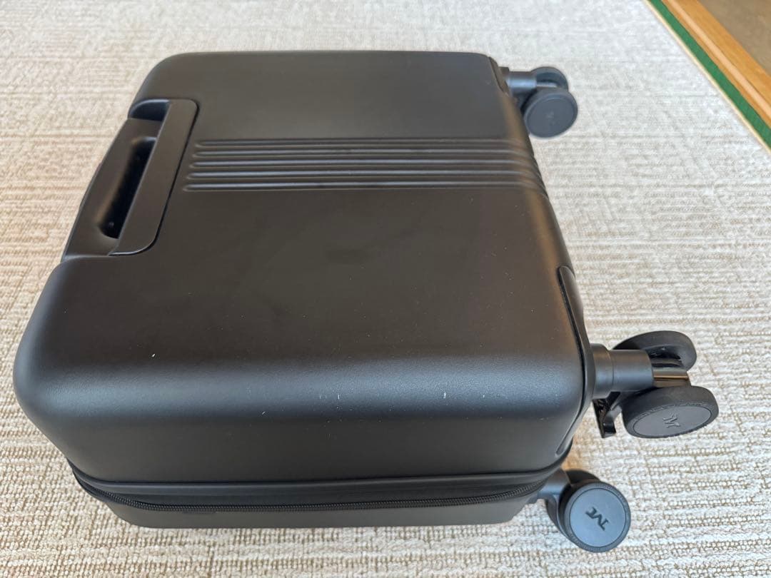 美品マイモMAIMOフロントオープン　STAND Uスーツケース SS ブラック