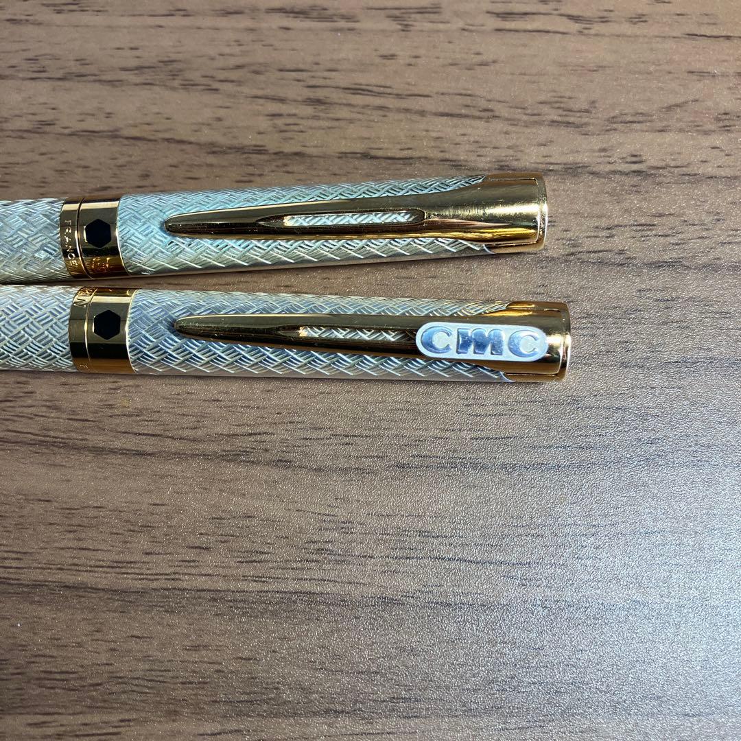 ウォーターマン レタロン ソリッドシルバー ボールペン シャーペン2本セット