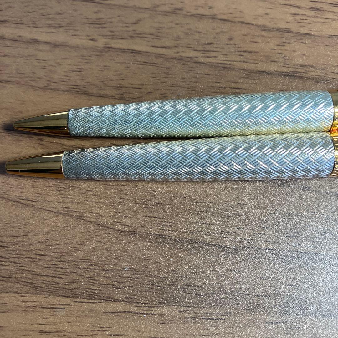 ウォーターマン レタロン ソリッドシルバー ボールペン シャーペン2本セット