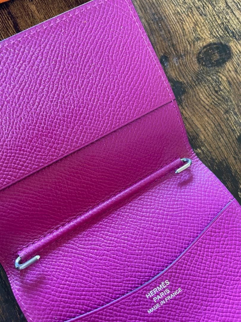 サ*ヤ様 エルメスHERMES ピンクレザー　アジェンダ手帳カバー箱付