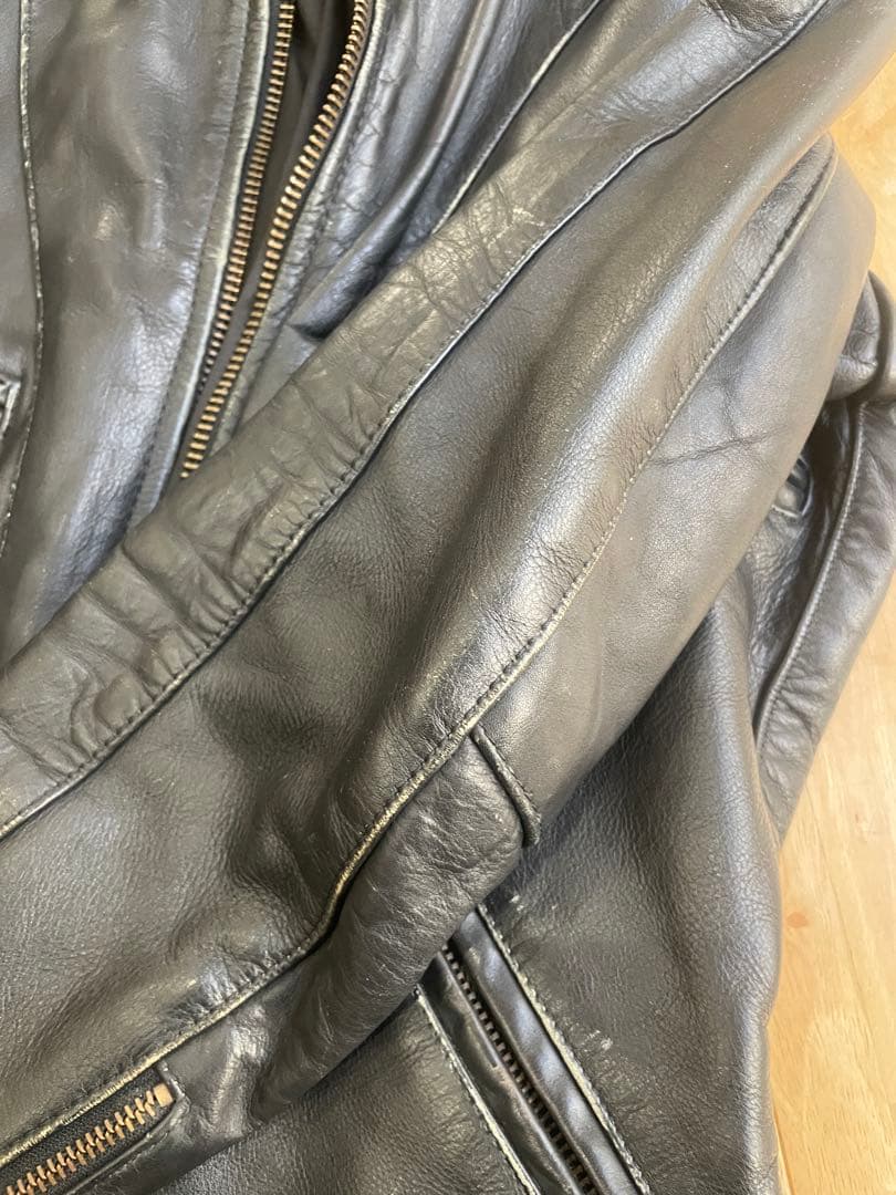 ユンボ　VANSON F 36 ライダース 牛革 本革 オールドold