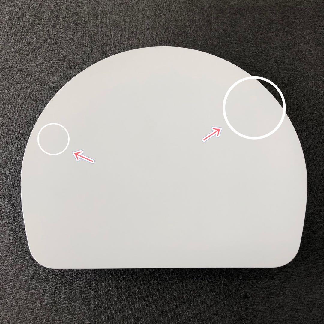 訳あり ダイニングテーブル 半円形 ホワイト 北欧 2人用 木製