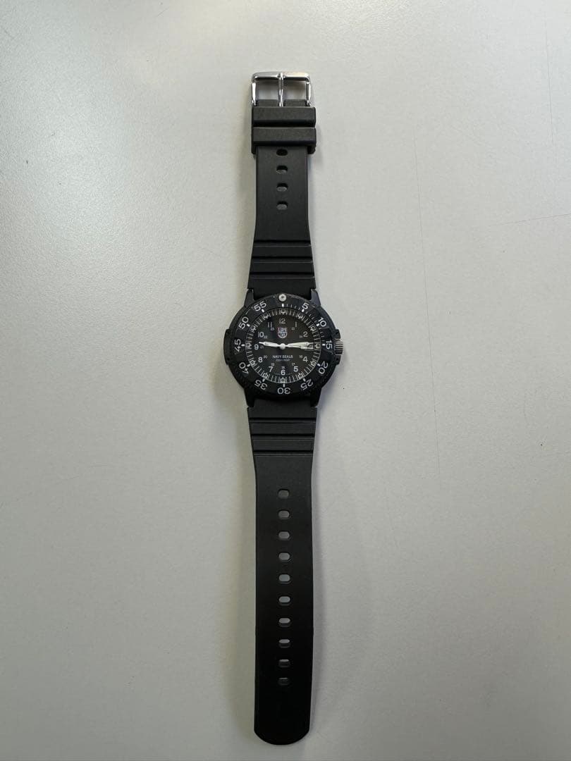 Luminox Navy Seals ブラック ラバーベルト