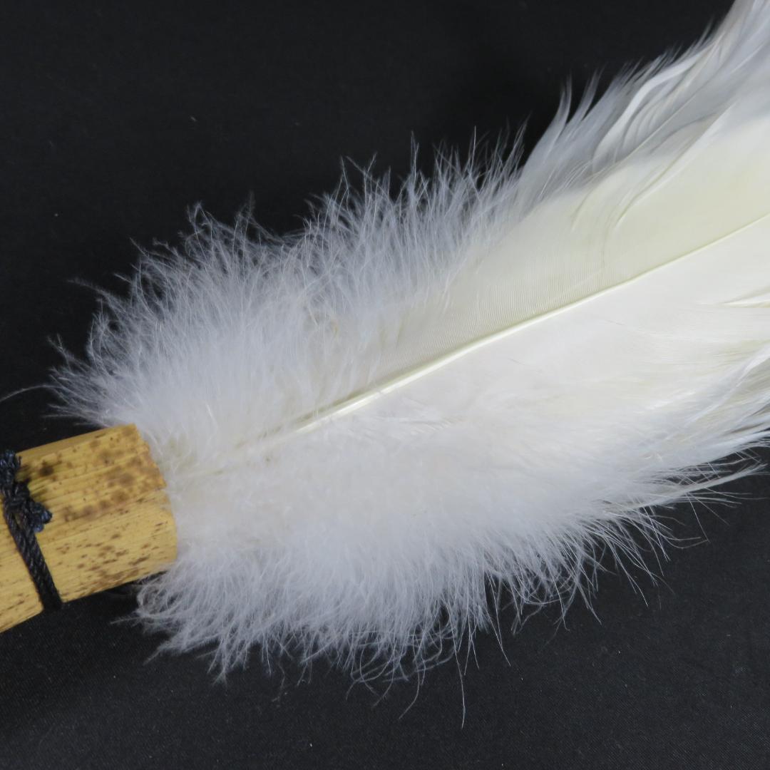 羽箒 羽根 ほうき 白鳥 茶道具 紙箱