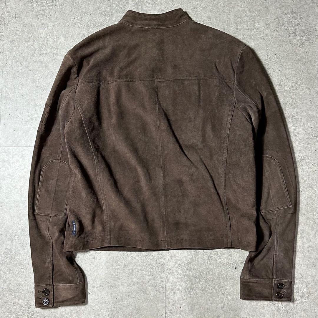 ARMANI JEANS スウェードレザー ジャケット ブラウン系 L