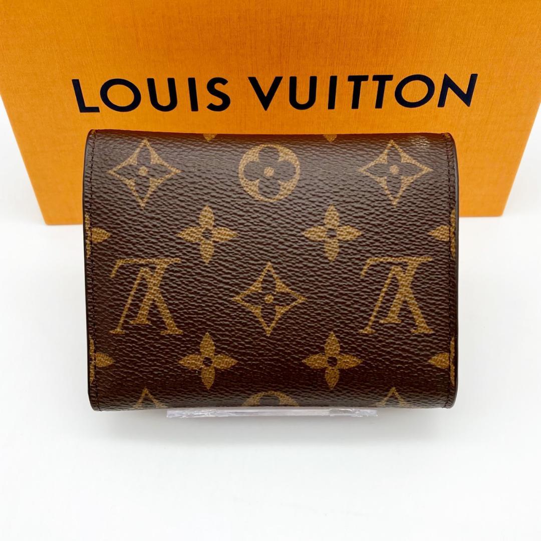 ルイヴィトン　ヴィクトリーヌ　モノグラム　三つ折り財布　718