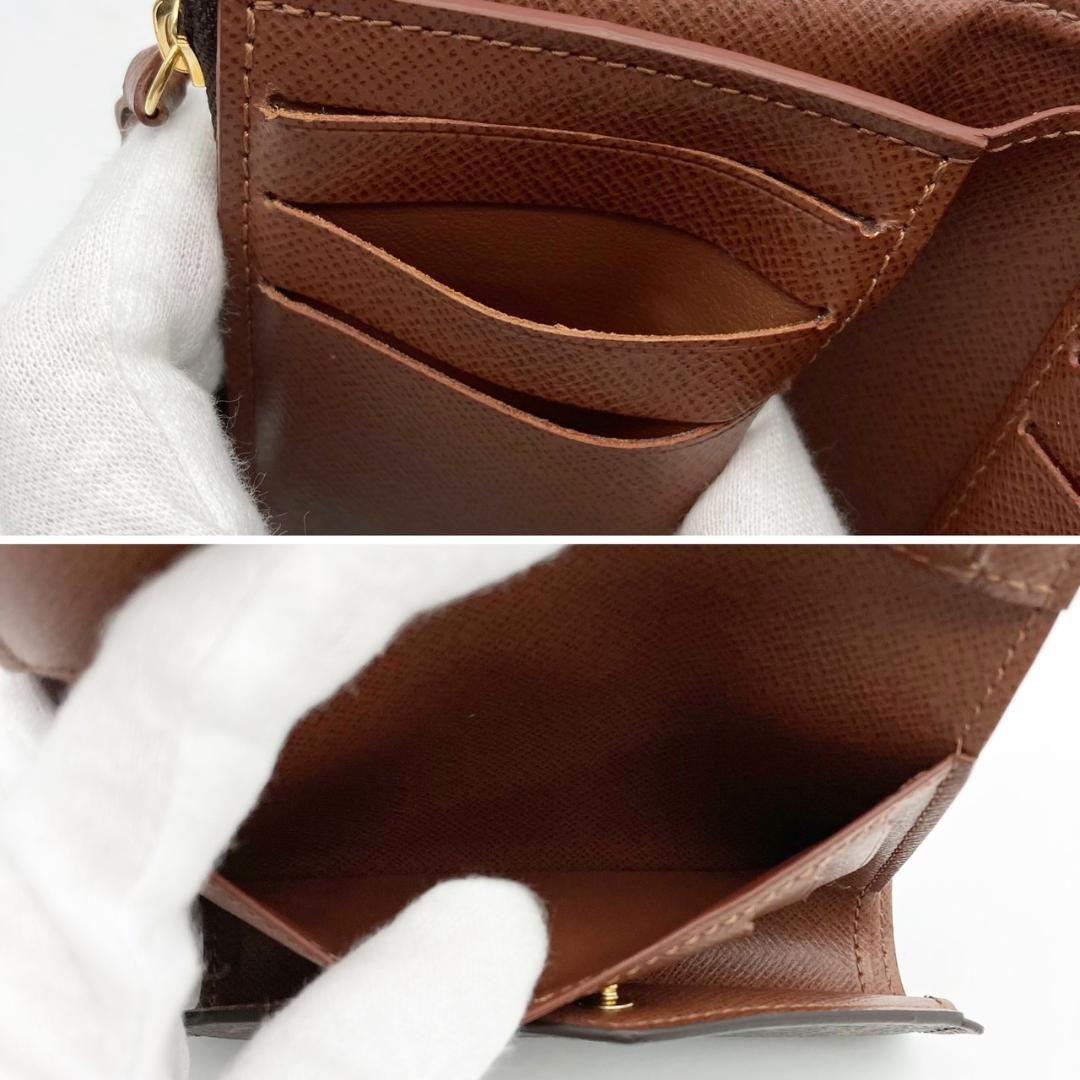 ルイヴィトン　ヴィクトリーヌ　モノグラム　三つ折り財布　718