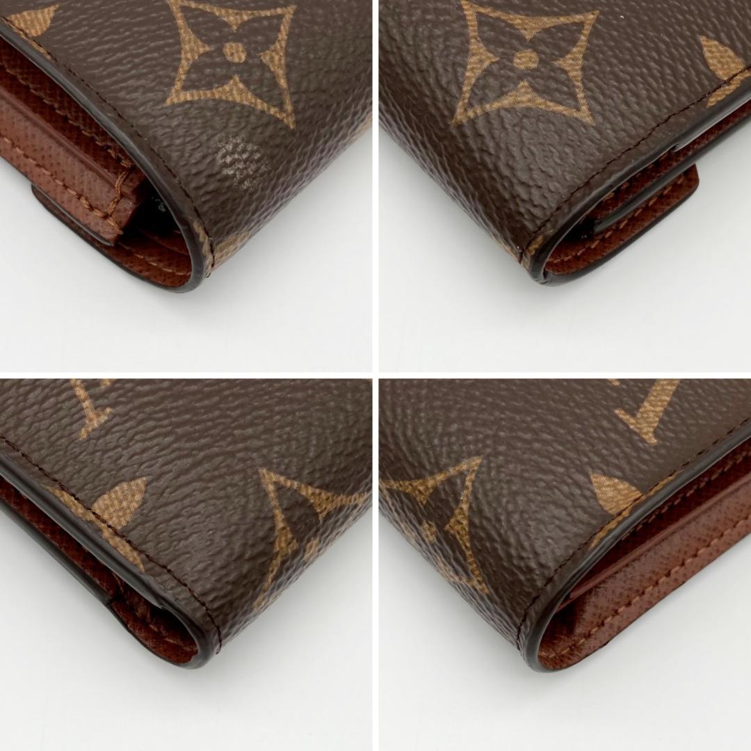 ルイヴィトン　ヴィクトリーヌ　モノグラム　三つ折り財布　718