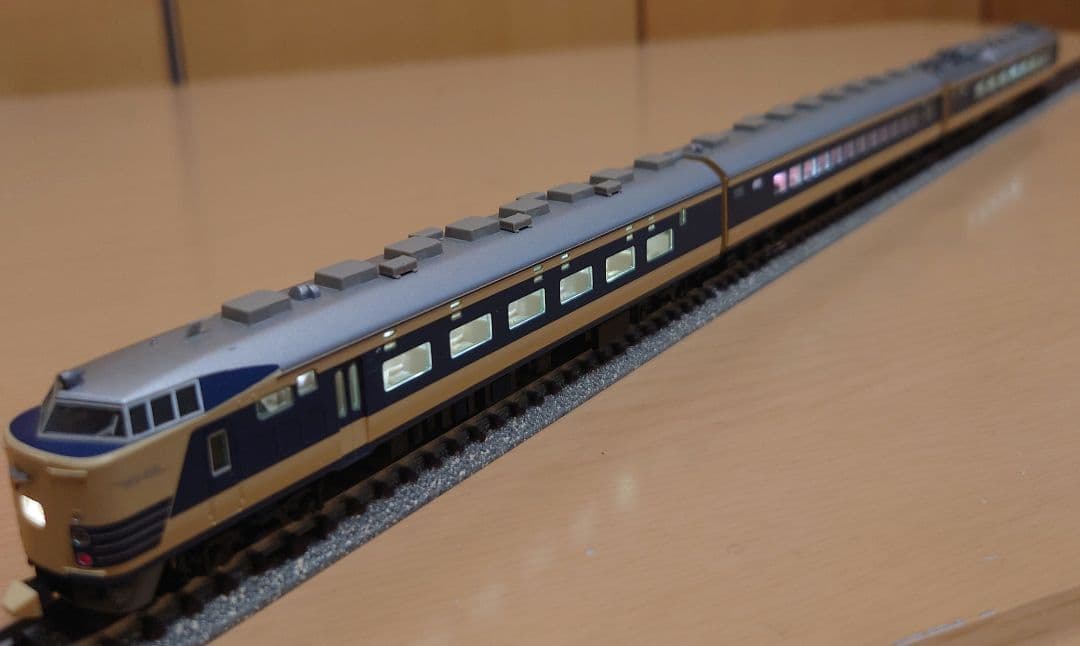 【美品,希少】TOMIX 国鉄581形特急電車 月光号フル編成 ライトユニット付