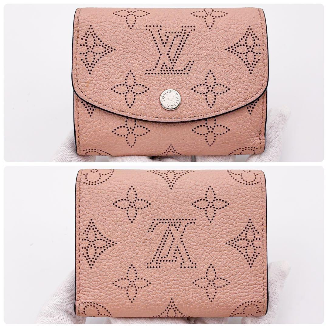 【超美品】ルイヴィトン マヒナ ポルトフォイユ イリスXS マグノリア 三つ折り