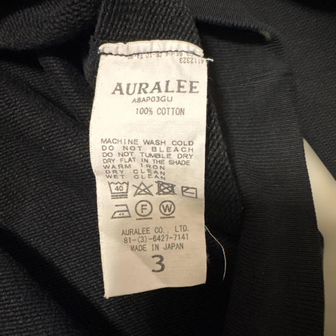 AURALEE 18AW スーパーソフトヘビースウェットプルオーバーパーカー