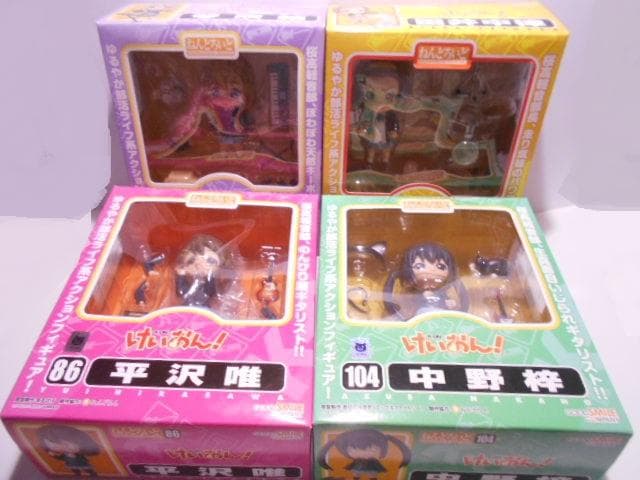 ねんどろいど けいおん 4点セット平沢 中野 琴吹 田井中